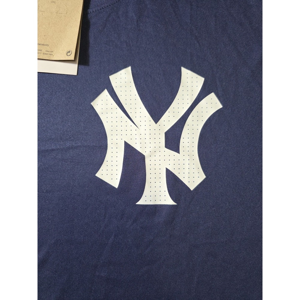 Nike NY Yankees Dri-FIT T-Shirt XL Blue MLB Logo New With Tags - Picture 12 of 13